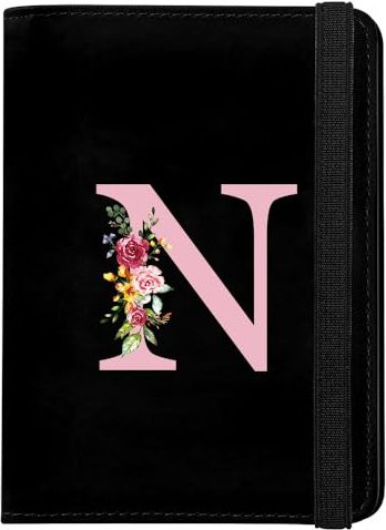 Protege Passeport, Pochette Passeport Cuir PU, Porte Passeport Housse mit RFID-Blocker, Passeport éTui, Carte de CréDit, Carte Bancaire Argent, Passport Cover pour Hommes Femmes Accessoires Voyage(N)