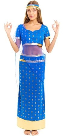 Partilandia | Disfraz de Hindú Bollywood para mujer (Talla S)
