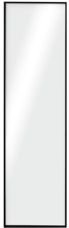 CHELY INTERMARKET MOD19200 Espejo De Pared Rectangular Negro Estilo Moderno 35x140 cm Ideal para Baño Salón PVC Montaje Rápido con Kit De Colgar Incluido Fabricado En España