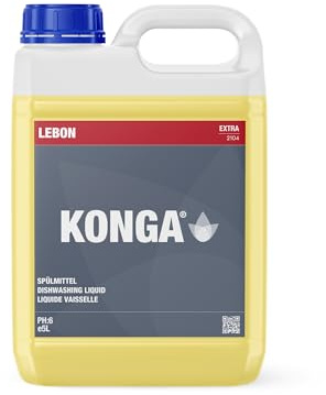 Konga Extra – Profi Geschirrspülmittel | Hochkonzentriertes Fettschneidemittel für Gewerbe | 5L Kanister – Industrielle Spülkraft für Gastronomie & Großküchen