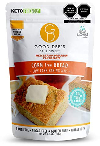 Good Dees Low Carb Baking Mix, Corn Bread Baking Mix - Grain Free, No Sugar Added, Gluten Free, and Wheat Free,7.5 Oz