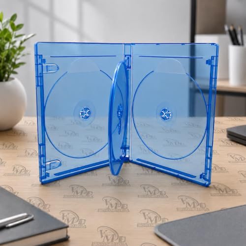 Vision Media Lot de 3 boîtiers pour 4 disques Blu-Ray Tranche 15 mm
