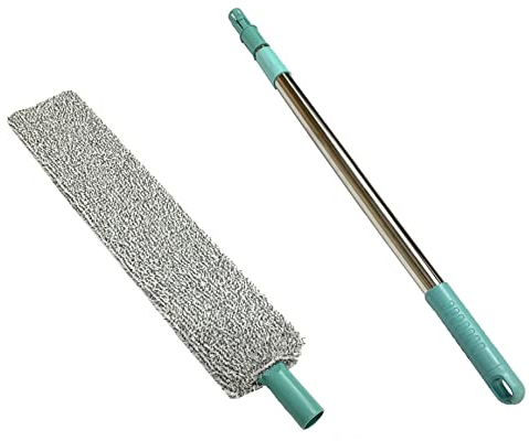 TEMPO DI SALDI Spazzola Cattura Polvere In Microfibra Con Asta Allungabile Per Pulizia Efficace