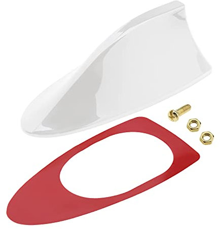 The Lord of the Tools Cubierta de antena de plástico blanco para coche, amplificador de antena de techo, señal de radio FM/AM para vehículo aéreo, base impermeable para auto con adhesivo