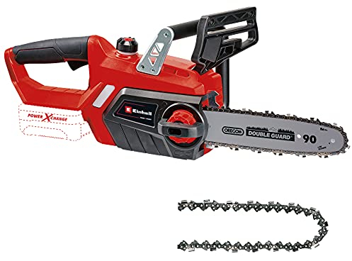 Einhell Akku-Kettensäge GE-LC 18/25 Li-Solo Power X-Change (18 V, 25 cm Schwertlänge, Rückschlagschutz, Kettenfangbolzen, inkl. Ersatzkette, ohne Akku und Ladegerät)