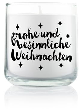 Feel Good Candle | Duftkerze im Glas | Windlicht | Kerze als Geschenk und zur Dekoration (Zimt - Orange, Frohe Weihnachten)
