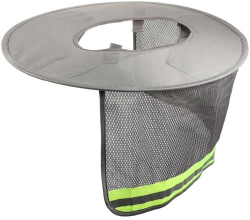 DOITOOL Protección solar transpirable con borde de poliéster para casco de protección, accesorio para el trabajo al aire libre, evita quemaduras solares y ofrece protección UV en trabajos de