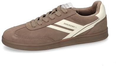 Dockers by Gerli Herren Low-Top Sneaker, Männer Halbschuhe,straßenschuhe,Strassenschuhe,Sportschuhe,Freizeitschuhe,Stone,43 EU