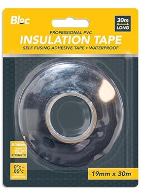 Tech Island Insulation Tape pvc Electrical Tape for Insulating Tape 30x 19mm Electrical Wires Self- Adhesive and General Purpose
