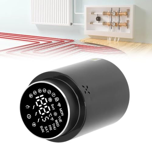 Valvola Termostatica per Radiatore Termostato Intelligente per Radiatore Valvola Digitale Programmabile per Radiatore per la Regolazione della Temperatura