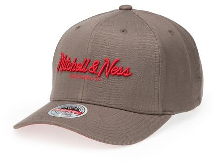 Mitchell & Ness Pinscript Basecap - Clásico Rojo Snapback Cierre (ajustable/elástico), Hombre, Mujer, Niños, Unisex, Primavera, Verano, Otoño, Invierno, Talla única