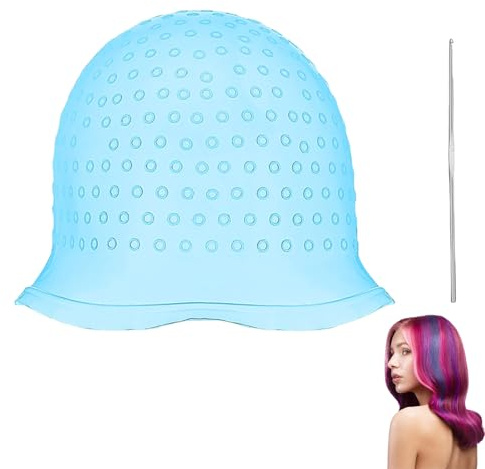 Lot de 2 bonnets à mèches pour mèches blondes (bleu)
