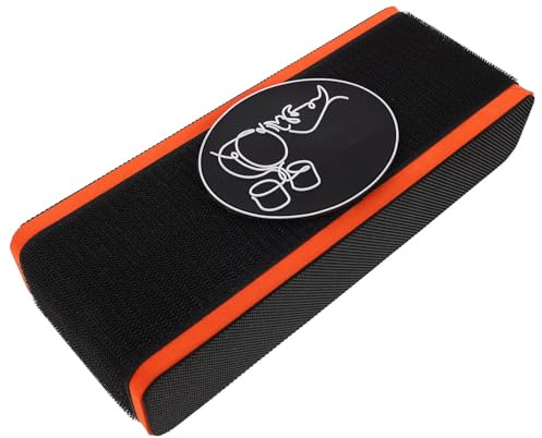 HOODANCOS Bass Drum Stabilizer Vibration Block Wedge Portable Kick Pedal Stopper with Anti-slip Polyurethane Mat Quick Install Drum Anchor for Acoustic Jazz Sets Carpet and Hardwood Floors