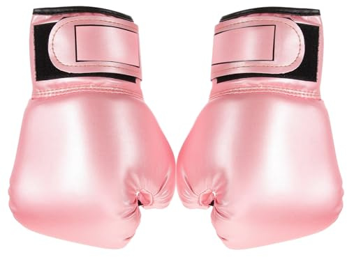 BESPORTBLE Guantes de Boxeo para Niños, Color Rosa, Acolchados con Espuma Y Forro de Algodón para Entrenamiento con Saco de Boxeo Y Sparring, 1 par para Niñas de 1 a 3 Años, Ajuste Cómodo.