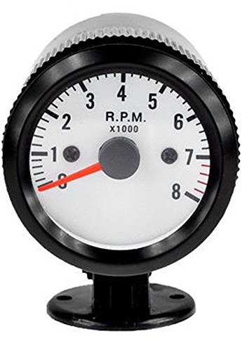 Mintice™ bil motor fordon svart ansikte 2 tum 52 mm pekare Tacho varvräknare mätare mätare LED-ljus