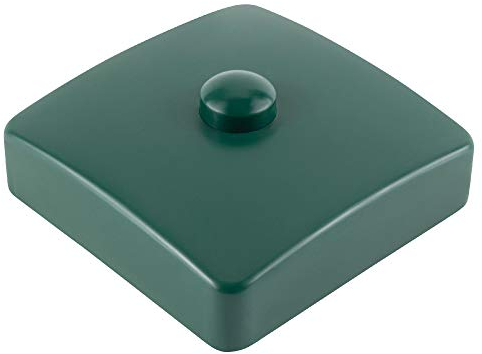 4 tapas para postes de plástico (91 x 91 mm), color verde
