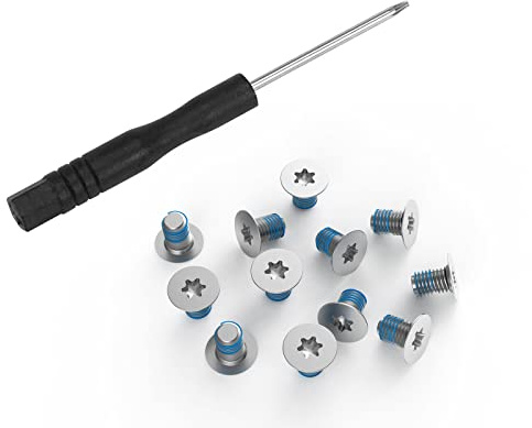 12PCS M2x3 Torx T5 Screws for Razer Blade 14 15, Dell XPS 13 9300 9305 9343 9370 9380, XPS 15 9500 9510 9520 9550 9560, Precision 5520 5530 5540 5550, HP Envy 13 Series Laptop w/Screwdriver, Sliver