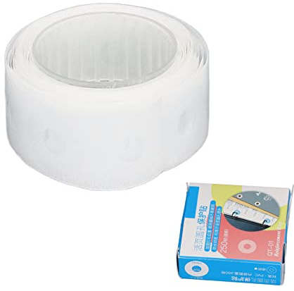 Hole Punch Reinforcers Stickers, Labels Reinforcers DIY Craft PVC Waterproof, for Punching Position and Repair Loose Leaf Round Holes (Transparent)