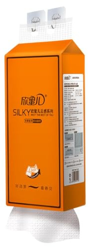 Joberio Toallas de papel de mano, toalla de papel de seda suave, bolsa grande, 1280 hojas, papel higiénico montado en la pared, multipliegue, fácil almacenamiento, fuerte absorción de agua, paquete de