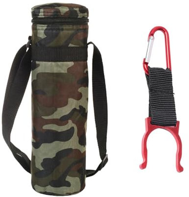 1 Zylindrischer Eisbeutel, 1 Aufhängeschnalle Für Wasserflaschen, Thermobecher-Abdeckung, Wasserflaschen-Tragetasche Mit Verstellbarem Riemen, Tragbare Wasserflaschen-Abdeckung