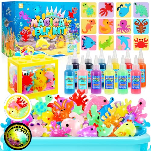 iKidiki Kit de Gel de Agua para Niños, Manualidades Niños 5 6 7 8 9 Años Juguetes Niñas Niños 4 5 6 7 8 9 10 Años Navidad Regalos Niñas 4 5 6 7 8 9 Años Juegos de Agua Manualidades Niña Water Spirit