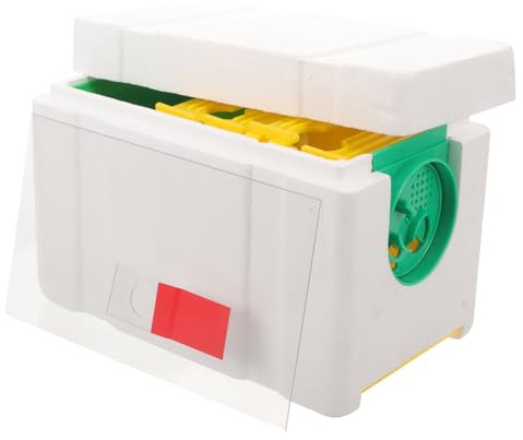 BESTonZON Caja de Cría para Apicultor de Colmena de Apareamiento con Estructura Estable para Cría Profesional y Polinización Compatible con Abejas Italianas y Chinas
