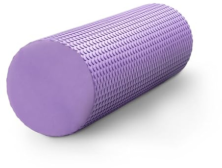 KAYMAN Sports Foam Roller, Deep Tissue Muscle Recovery, 44.5 x 15cm, Purple | EVA foam, portable, boosts circulation, eases tension & soreness, 350g self-massager, back, legs, gym, pilates, yoga