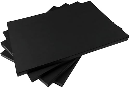 Hawksbill A3 Black Card Stock 225 GSM– 25 Pack Thick Premium Smooth Cardstock for Making Stationery Home or Office Use and Arts or Crafts