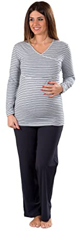 Premamy - Pigiama Premaman in Cotone per Donna (EU M)