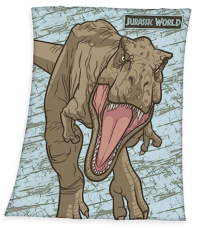 Herding Fleecedecke Jurassic World, 130 x 170 cm, 100% Polyester, Fleece