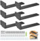 WELDUN 6 Supporti per Scaffali, da 20 cm, per montaggio a parete, Staffe per Mensole Pesanti, portata 75 kg