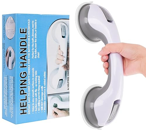 MINISOISO Ventouse de Poignée Douche, Poignée Baignoire de Sécurité - Sans Perçage - Poignée de Baignoire Murale, Barres d'appui de Salle de Bain Antidérapante pour Salle de enfants et personnes âgées