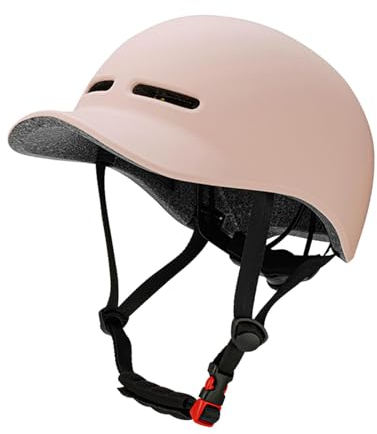 Dickly Fahrradhelm, Fahrradhelm, atmungsaktiv, abnehmbar, leicht, Fahrradhelm, Sporthelme für Skateboarden, Rollschuhlaufen, ROSA