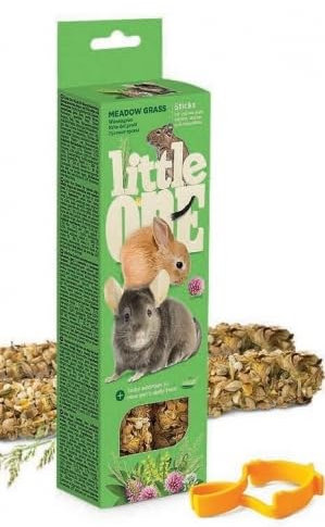 Little One Stick | Snack per Roditori | Conigli | Cincillà | Degus | Porcellane | Confezione 6 x 2 x 60 gr (POA De I Prati)
