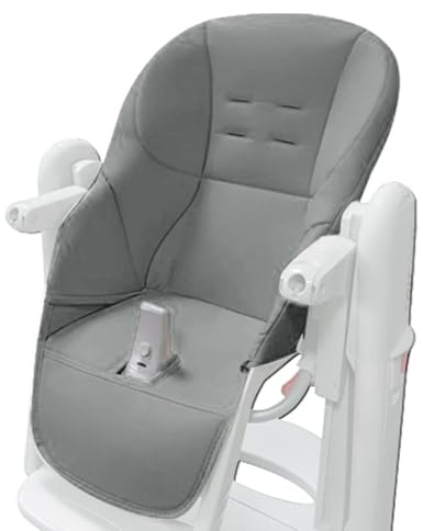 Baby Hochstuhl Kissenbezug Für Peg Perego Tatamia, Baby Hochstuhl Bezug, Baby-Esszimmerstuhl Kissen, Einfach Zu Installierendes Ersatzkissen, PU-Lederbezug Mit Gepolstertem Sitzbezug
