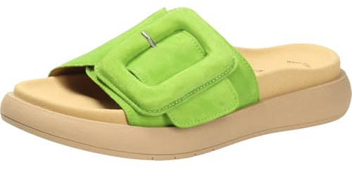 Gabor Damen Pantoletten, Frauen Slipper,sandalen,freizeitschuhe,schlupfschuhe,schluepfschuhe,slides,slip-ons,mules,granny green,36 EU / 3.5 UK