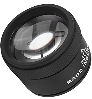 KooingTech Jewellers Loupe, 30X Loupe, Jewellers Magnifying Glass, Pocket Magnifying Glass, Jewelry Optical Magnifier Magnifying Lens Jewelries Loupe Tool for Stamp Coin Collection