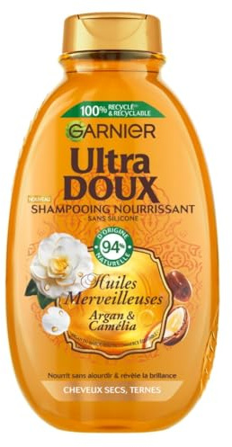 Garnier Ultra Doux Huiles Merveilleuses Shampooing Nourrissant à l'Huile d'Argan & Camélia 400ml