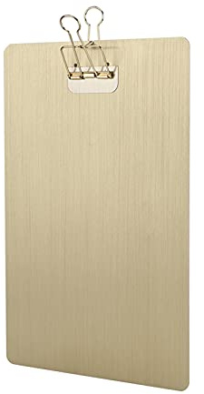RiToEasysports Portablocco in Metallo Antiusura e Resistente All'usura, Tavolo da Disegno, Cartella per Scrivere, Pittura, Portablocco in Ferro Resistente per Artisti (GOLD)