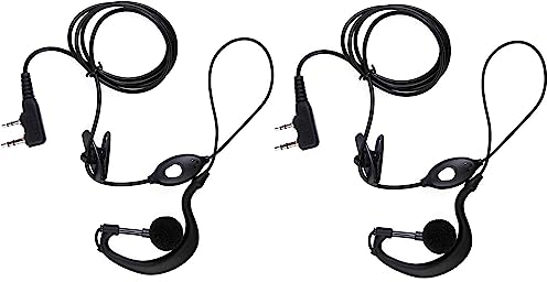 Mengshen® Baofeng Auricular Accesorios Earpiece para BF-888S / BF-777S / UV-5R / 5RA / 5RE /UV-82, 2 Paquetes
