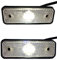 2x Weiß LED Begrenzungsleuchte 12V 24V Umrissleuchte Anhänger LKW E-9 102x36x17