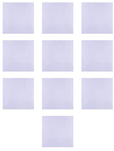 eastar|ciciTree 10 pièces Carrés Collants Flexibles Feuille Miroir autocollante Carrelage Mural décoratif 15x15cm