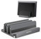 AboveTEK Vertikaler Laptopständer, Laptophalter für Laptop bis zu 17,3 , Aluminium 4 in 1 Laptop Stand, 3 Steckplätze Anti-Rutsch-Silikongriffe für MacBook/Notebook/iPad/Laptop/Tablet/Telefon-Grau