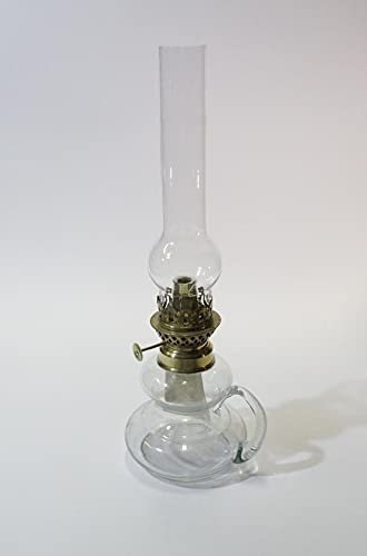 Lampada A Petrolio Con Manico (Trasparente, Rosso) (Trasparante)