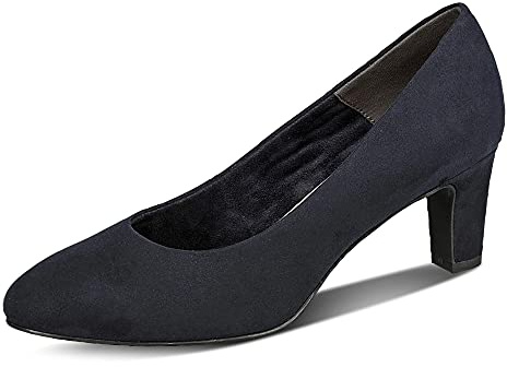 Tamaris Pumps 1-1-22418-29, Größe 36, Farbe Navy, Damenschuhe, EU, Marineblau, 36 EU