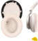 GEEKRIA QuickFit Ersatz-Ohrpolster für Anker Soundcore Space One Kopfhörer, Headset-Ohrpolster, Ohrmuschel-Abdeckung, Reparaturteile (Gebrochenes Weiß)