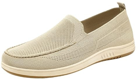 Chaussures de course d'été respirantes pour homme - Chaussures de sport légères à enfiler sans lacets - Chaussures de sport - Chaussures de marche - Maille antidérapante - Tennis Fitness Jogging
