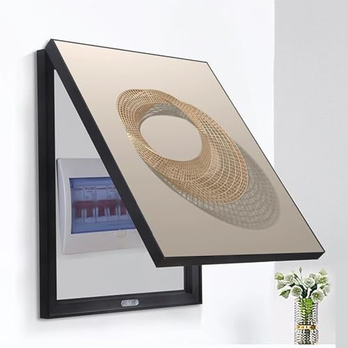 WBBML Cubiertas Decorativas para Cajas Fusibles Caja Distribución Mural Sin Necesidadtaladrar Cuadro Distribución Decorativo Aplicaciones Multiescenario(E,60x70cm)
