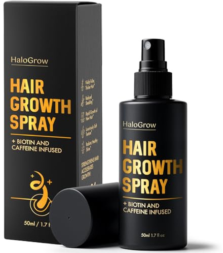 Halogrow Hair Growth Serum Spray for Women & Men – Biotin & Caffeine Hair Loss Treatment, Anti-Thinning Hair Regrowth Oil, Advanced Thickening Formula – 1.7 fl. oz./ 50 ml