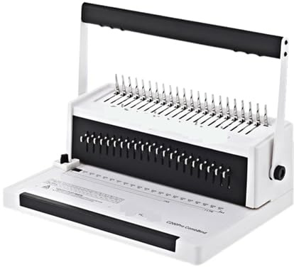 LBNVBC Máquina encuadernadora de Papel A4 con Espiral C200PRO Máquina encuadernadora con Anilla de Goma Máquina Perforadora con Peine for Libros de Texto